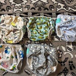 Assorted Patterned Cloth Diapers for Kids